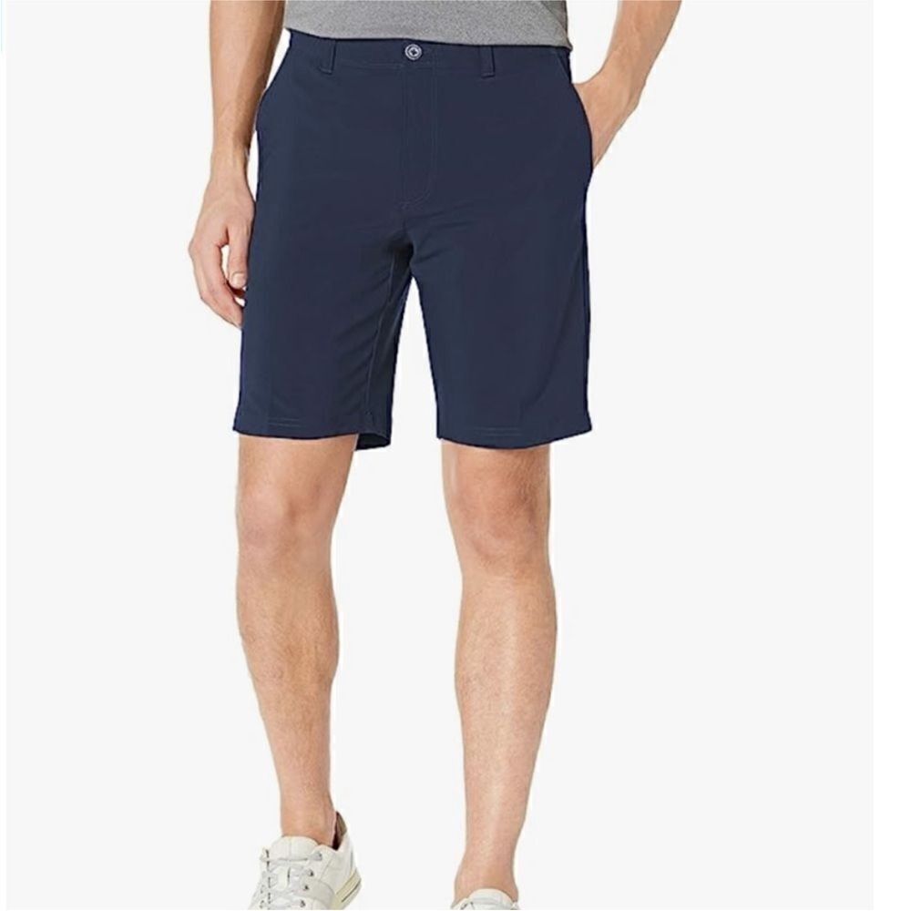 Jack Nicklaus Navy Blue Golf Shorts Size 36 Mens 5 Pocket Moisture Wicking
